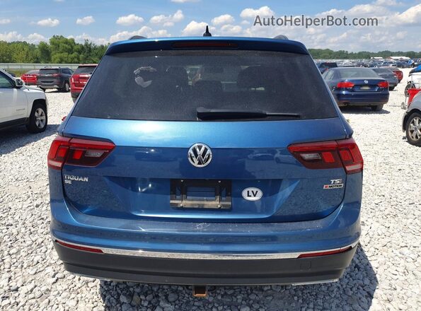 3VV2B7AX4JM096688 2018 VOLKSWAGEN TIGUAN Синий Вид сзади