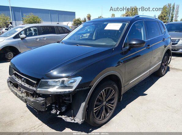 3VV2B7AX4JM113117 2018 VOLKSWAGEN TIGUAN Черный Передняя левая четверть