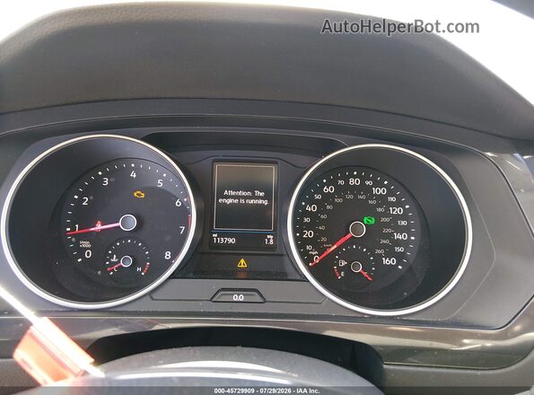 3VV2B7AX4JM113117 2018 VOLKSWAGEN TIGUAN Черный Вид задних сидений