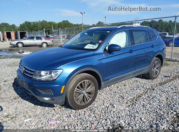 3VV2B7AX4KM092917 2019 VOLKSWAGEN TIGUAN Blue Vista tres cuartos delantera izquierda