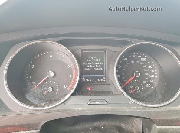 3VV2B7AX4LM072474 2020 VOLKSWAGEN TIGUAN Gray Вид щитка приладів