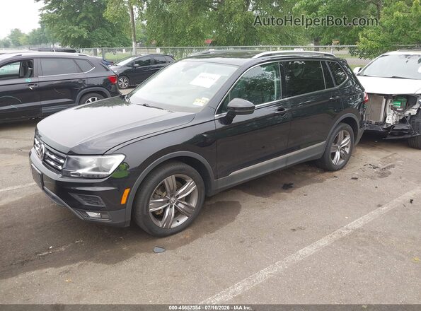 3VV2B7AX4MM057460 2021 VOLKSWAGEN TIGUAN Black Առջևի ձախ երեք քառորդ տեսարան