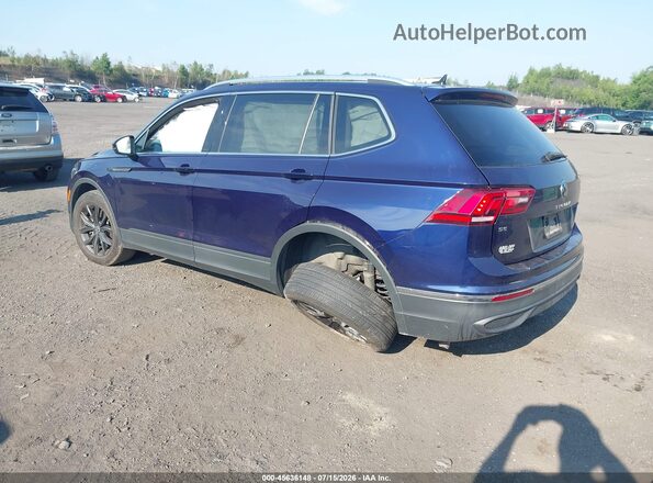 3VV2B7AX4NM066290 2022 VOLKSWAGEN TIGUAN Blue Rear left