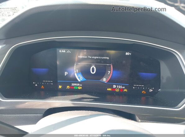 3VV2B7AX4NM066290 2022 VOLKSWAGEN TIGUAN Blue Rear seats view