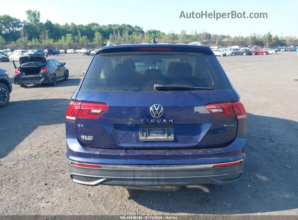 3VV2B7AX4NM066290 2022 VOLKSWAGEN TIGUAN Blue 