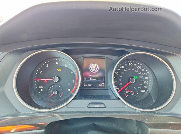 3VV2B7AX5JM156817 2018 VOLKSWAGEN TIGUAN Black ხელსაწყოთა პანელის ხედი