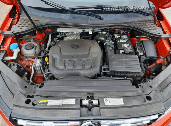 3VV2B7AX5KM103892 2019 VOLKSWAGEN TIGUAN Orange Widok komory silnika