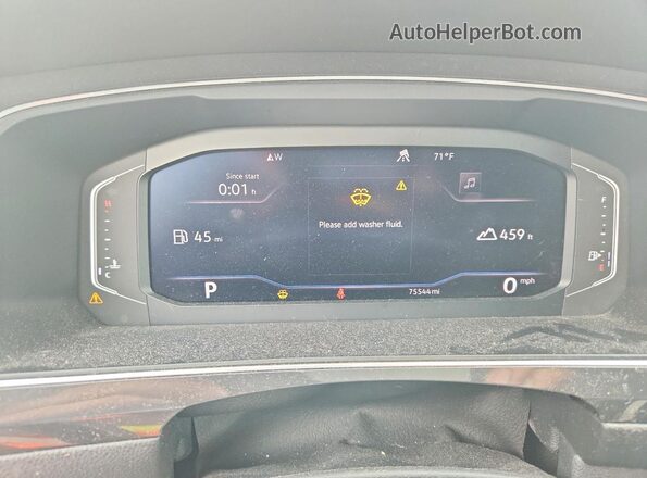 3VV2B7AX5KM104136 2019 VOLKSWAGEN TIGUAN Серый Вид щитка приборов