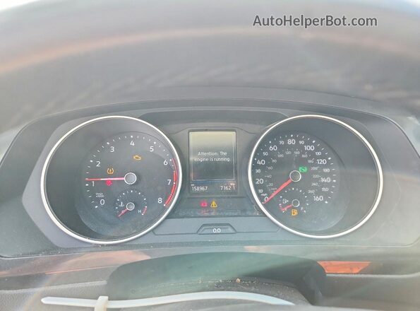 3VV2B7AX5KM133913 2019 VOLKSWAGEN TIGUAN White Widok zestawu wskaźników