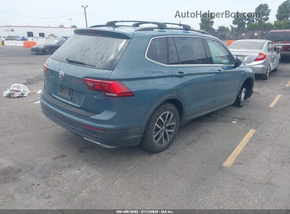 3VV2B7AX5KM158861 2019 VOLKSWAGEN TIGUAN Light Blue Задняя правая четверть