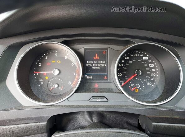 3VV2B7AX5LM074802 2020 VOLKSWAGEN TIGUAN Gray Вид щитка приладів