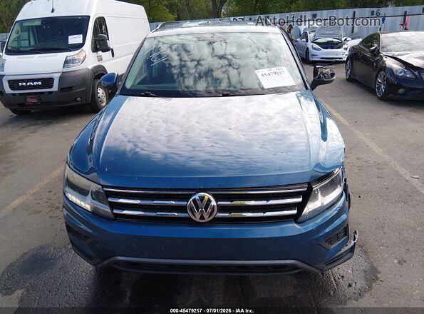 3VV2B7AX5LM115221 2020 VOLKSWAGEN TIGUAN Blue Вид задньої частини салону