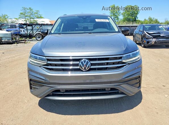 3VV2B7AX5NM129641 2022 VOLKSWAGEN TIGUAN Gray Вид спереду
