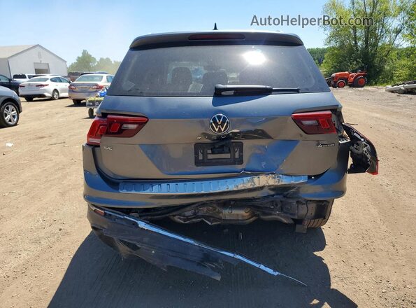 3VV2B7AX5NM129641 2022 VOLKSWAGEN TIGUAN Gray Вид ззаду