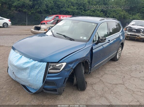 3VV2B7AX6JM037965 2018 VOLKSWAGEN TIGUAN Blue წინა მარცხენა ხედი სამი მეოთხედიდან