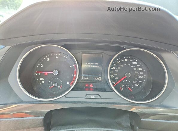 3VV2B7AX6KM063712 2019 VOLKSWAGEN TIGUAN Black Vista del cuadro de instrumentos