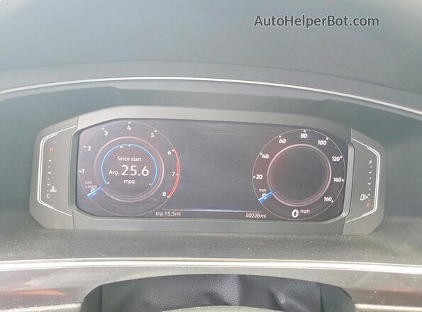 3VV2B7AX6LM146204 2020 VOLKSWAGEN TIGUAN White ხელსაწყოთა პანელის ხედი