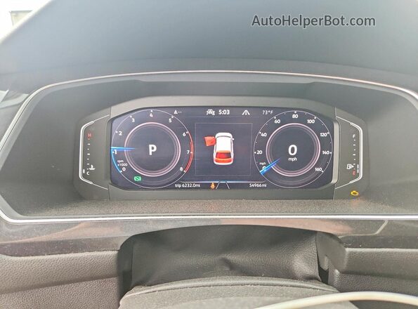 3VV2B7AX6MM013833 2021 VOLKSWAGEN TIGUAN Blue Vista del cuadro de instrumentos