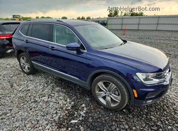 3VV2B7AX6MM013833 2021 VOLKSWAGEN TIGUAN Blue Delantero derecho