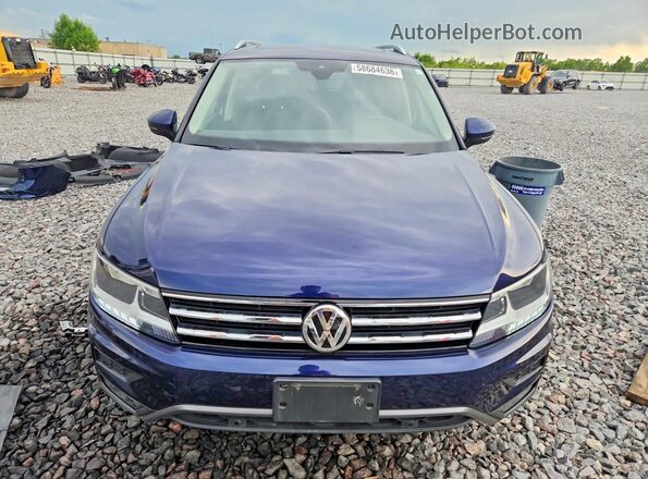 3VV2B7AX6MM013833 2021 VOLKSWAGEN TIGUAN Blue Vista frontal