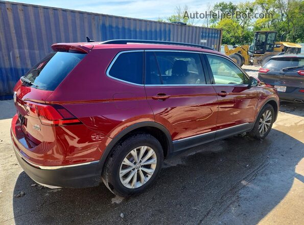 3VV2B7AX7JM148900 2018 VOLKSWAGEN TIGUAN Red Trasero derecho