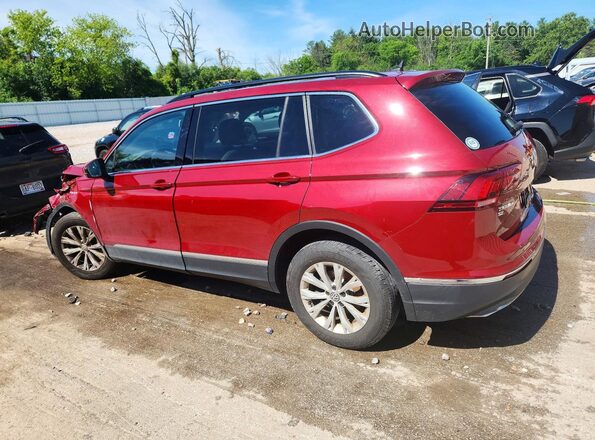 3VV2B7AX7JM148900 2018 VOLKSWAGEN TIGUAN Red Trasero izquierdo