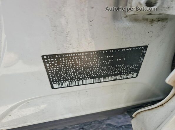 3VV2B7AX7LM173623 2020 VOLKSWAGEN TIGUAN Белый Вид подкапотного пространства
