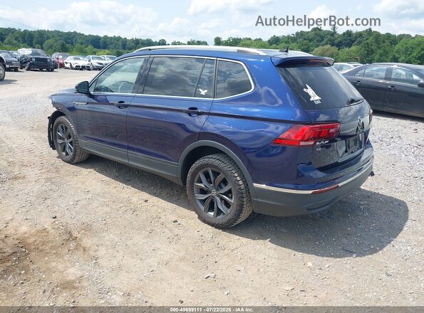 3VV2B7AX7NM124974 2022 VOLKSWAGEN TIGUAN Blue Trasero izquierdo