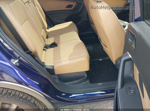 3VV2B7AX7NM124974 2022 VOLKSWAGEN TIGUAN Blue Vista de la etiqueta del VIN