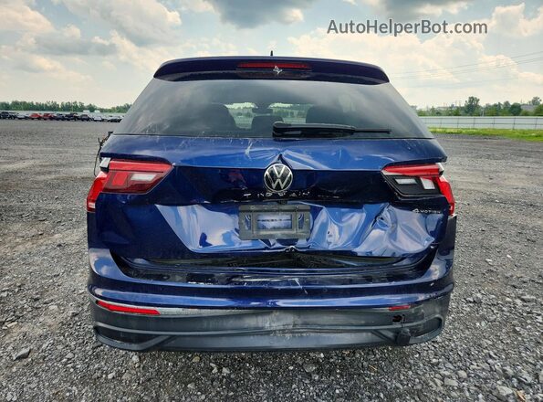 3VV2B7AX7RM122356 2024 VOLKSWAGEN TIGUAN Blue Вид ззаду