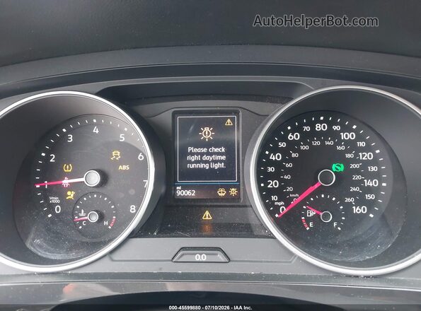 3VV2B7AX8KM138166 2019 VOLKSWAGEN TIGUAN Blue უკანა სავარძლების ხედი