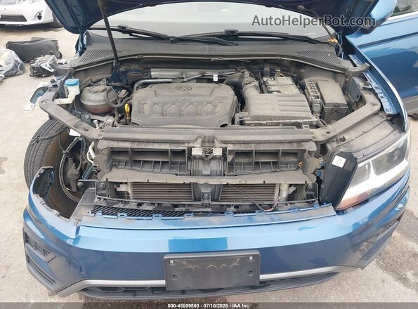 3VV2B7AX8KM138166 2019 VOLKSWAGEN TIGUAN Blue უკანა ხედი