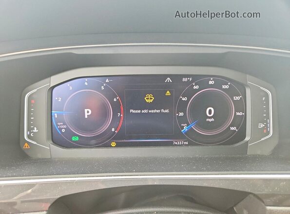 3VV2B7AX8KM194320 2019 VOLKSWAGEN TIGUAN White Vista del cuadro de instrumentos