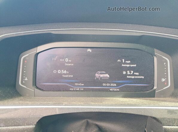 3VV2B7AX8MM003191 2021 VOLKSWAGEN TIGUAN Silver Вид щитка приладів
