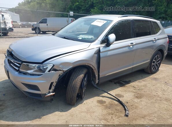 3VV2B7AX8MM008780 2021 VOLKSWAGEN TIGUAN Серебряный Передняя левая четверть