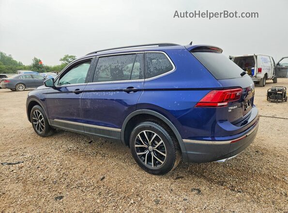 3VV2B7AX8MM078067 2021 VOLKSWAGEN TIGUAN Blue Tył lewy