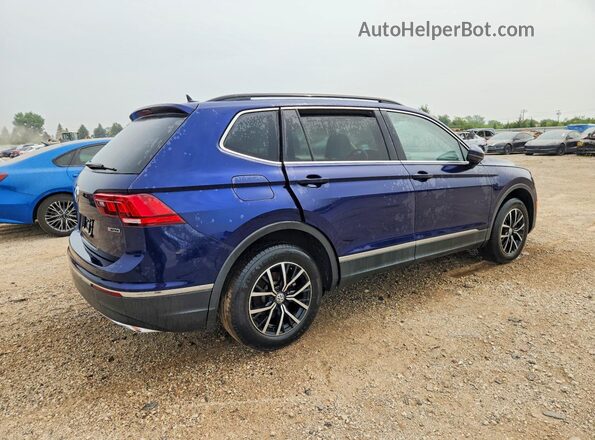 3VV2B7AX8MM078067 2021 VOLKSWAGEN TIGUAN Blue Tył prawy