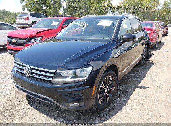 3VV2B7AX9KM056947 2019 VOLKSWAGEN TIGUAN Black Առջևի ձախ երեք քառորդ տեսարան