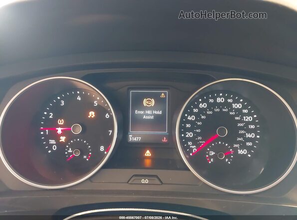 3VV2B7AX9KM077538 2019 VOLKSWAGEN TIGUAN Gray Widok tylnych siedzeń