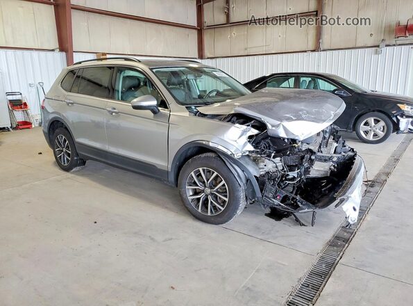 3VV2B7AX9KM090628 2019 VOLKSWAGEN TIGUAN Gray Передня права чверть