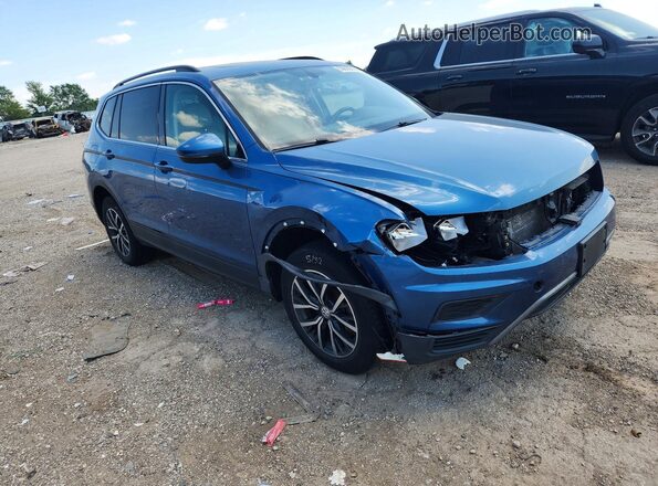 3VV2B7AX9KM100445 2019 VOLKSWAGEN TIGUAN Blue Առջևի աջ