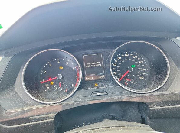 3VV2B7AX9KM100445 2019 VOLKSWAGEN TIGUAN Blue Սարքավորումների վահանակի տեսք