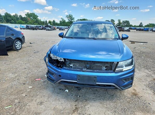 3VV2B7AX9KM100445 2019 VOLKSWAGEN TIGUAN Blue Դիմացի տեսք
