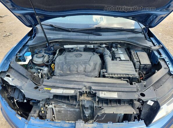 3VV2B7AX9KM100445 2019 VOLKSWAGEN TIGUAN Blue Սալոնի հետևի տեսք