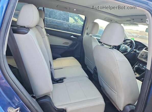 3VV2B7AX9KM100445 2019 VOLKSWAGEN TIGUAN Blue Հետևի նստատեղերի տեսք