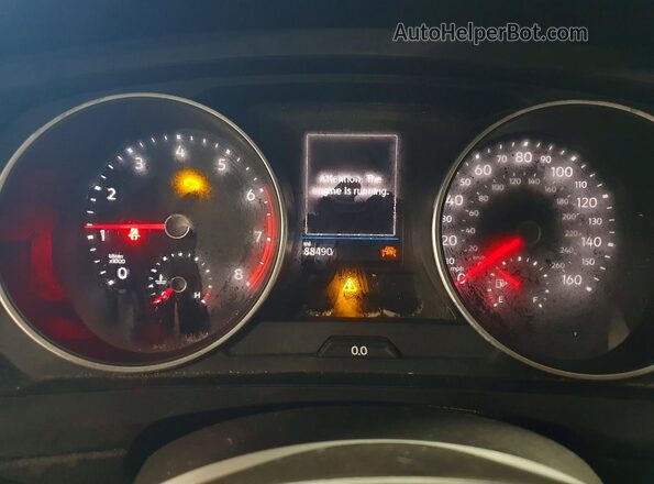 3VV2B7AX9KM188817 2019 VOLKSWAGEN TIGUAN White Widok zestawu wskaźników