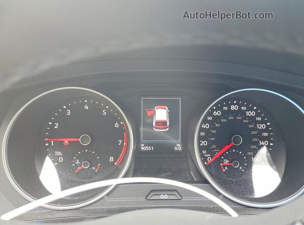 3VV2B7AX9LM030446 2020 VOLKSWAGEN TIGUAN White Вид щитка приладів