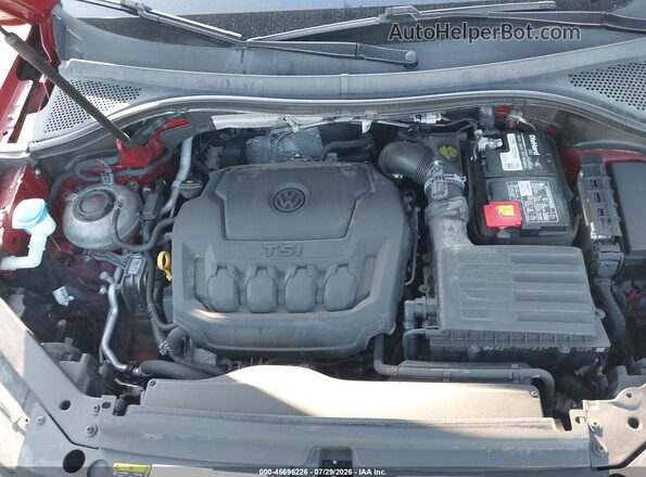 3VV2B7AXXKM074700 2019 VOLKSWAGEN TIGUAN Maroon Widok z tyłu