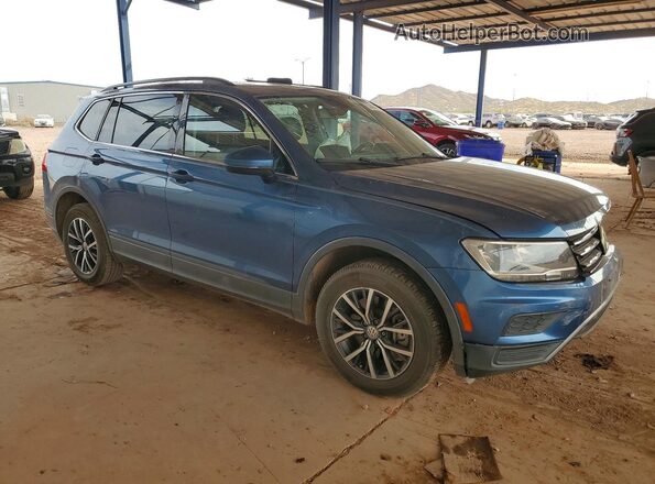 3VV2B7AXXKM181763 2019 VOLKSWAGEN TIGUAN Blue Delantero derecho