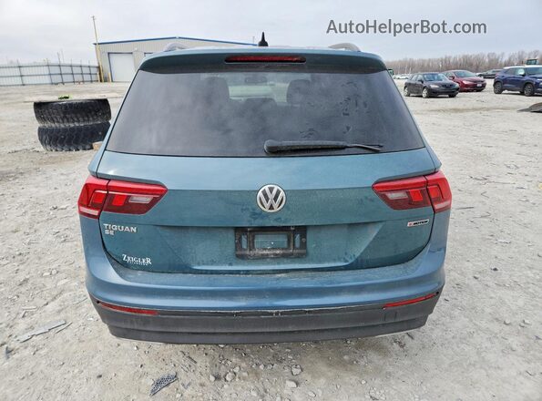 3VV2B7AXXKM196330 2019 VOLKSWAGEN TIGUAN Teal უკანა ხედი